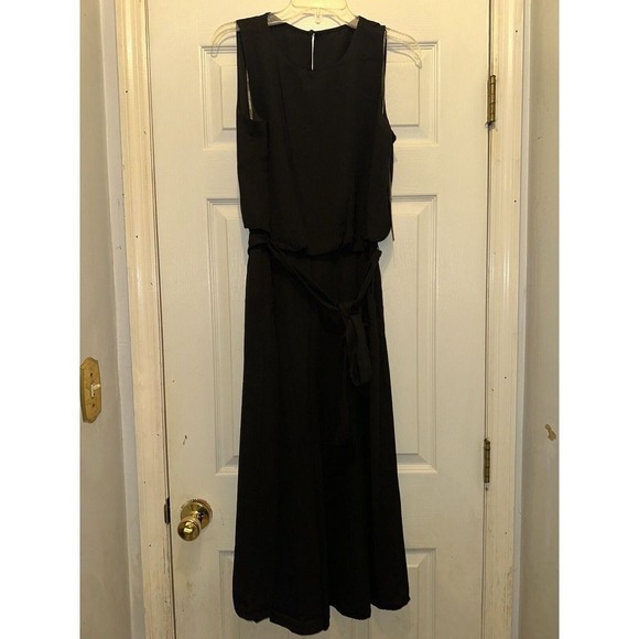 Vince Camuto‎ Moss Crepe Blouson Crop Jumpsuit Black Size 10 NEW WITH TAGS - Picture 3 of 12